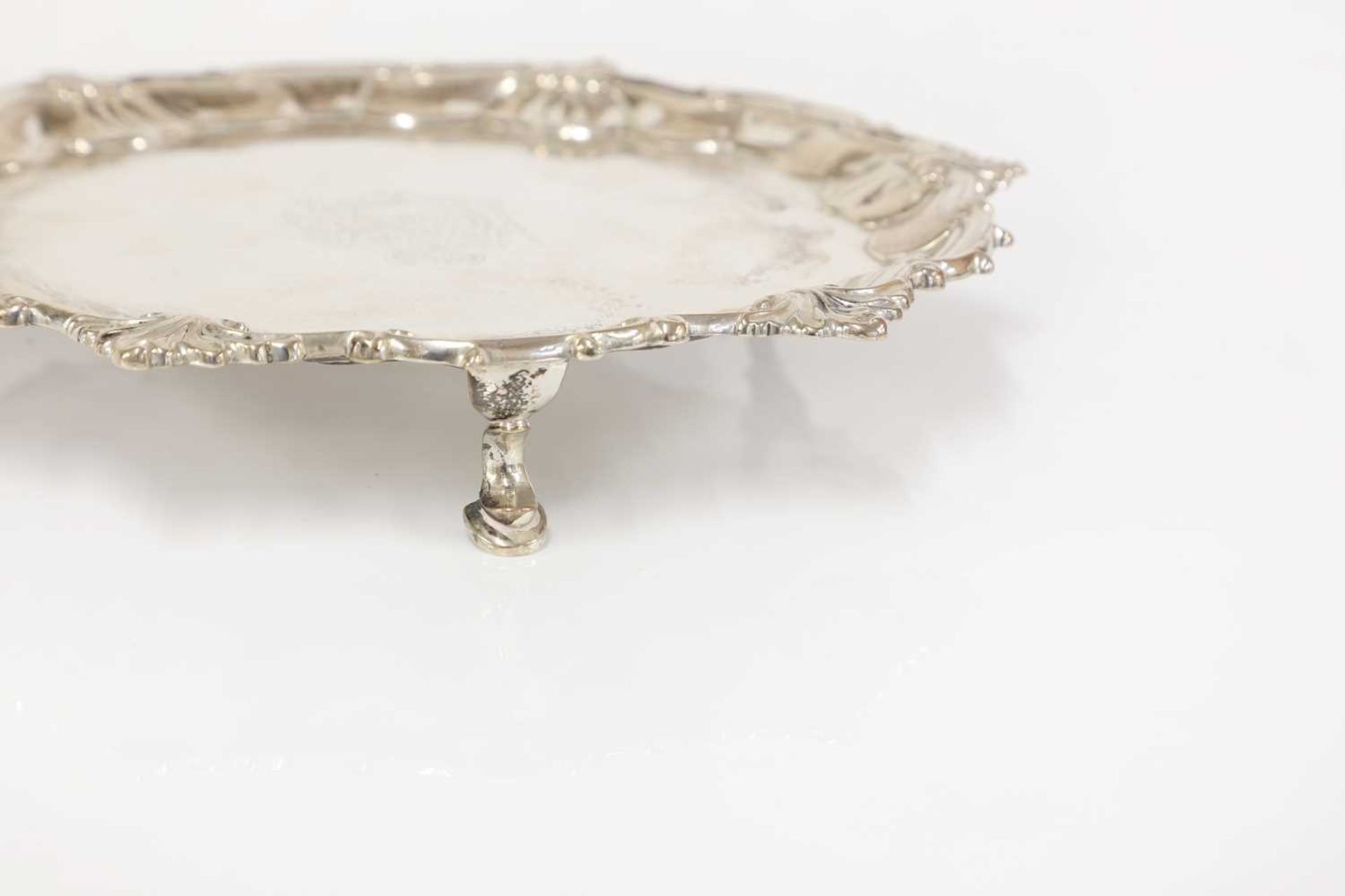 A George II silver salver, - Image 5 of 7