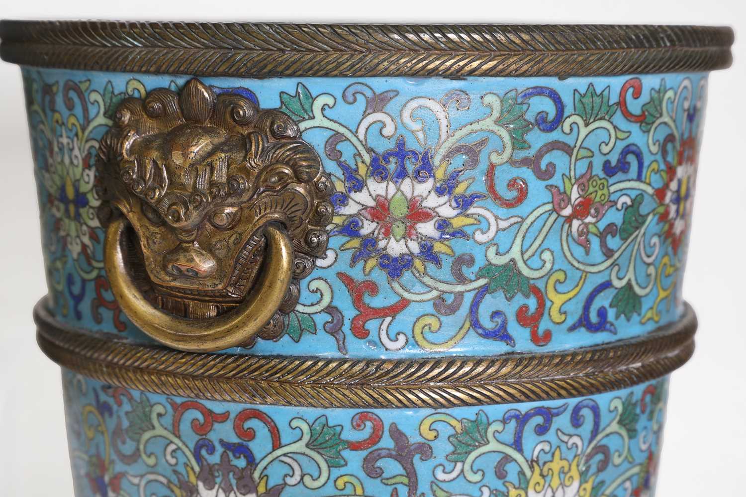 A pair of cloisonné buckets, - Image 4 of 31