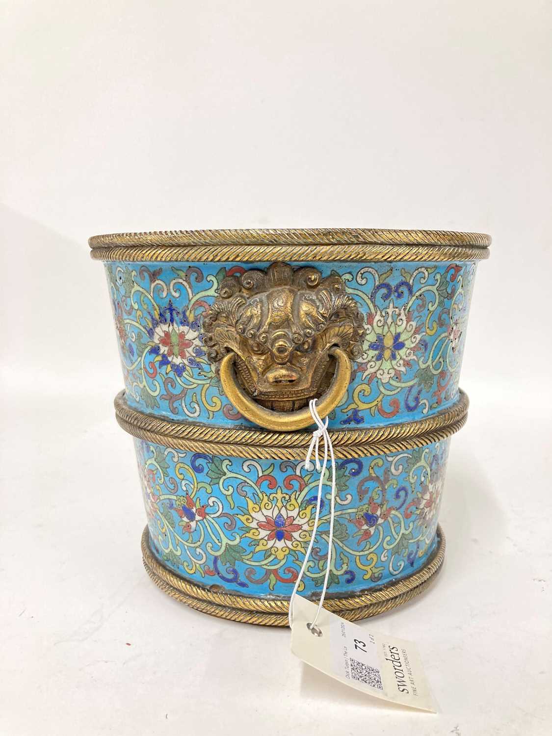 A pair of cloisonné buckets, - Image 19 of 31