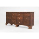 A George III oak dresser,