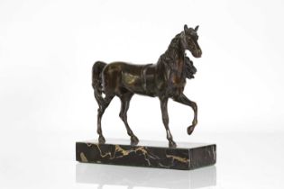 A bronze of a horse,