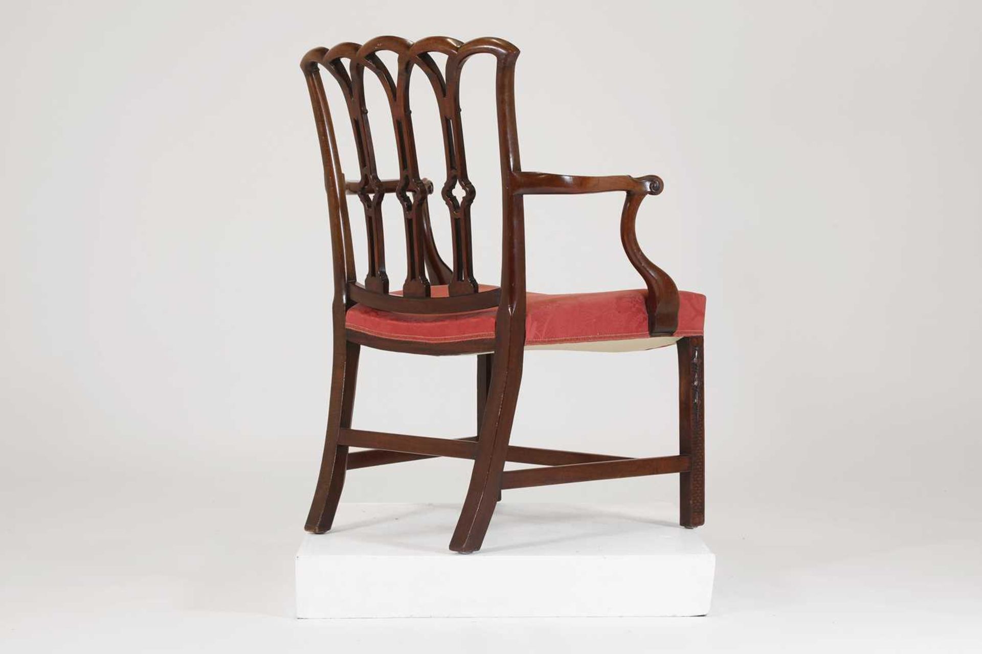 A George III mahogany armchair, - Image 2 of 41