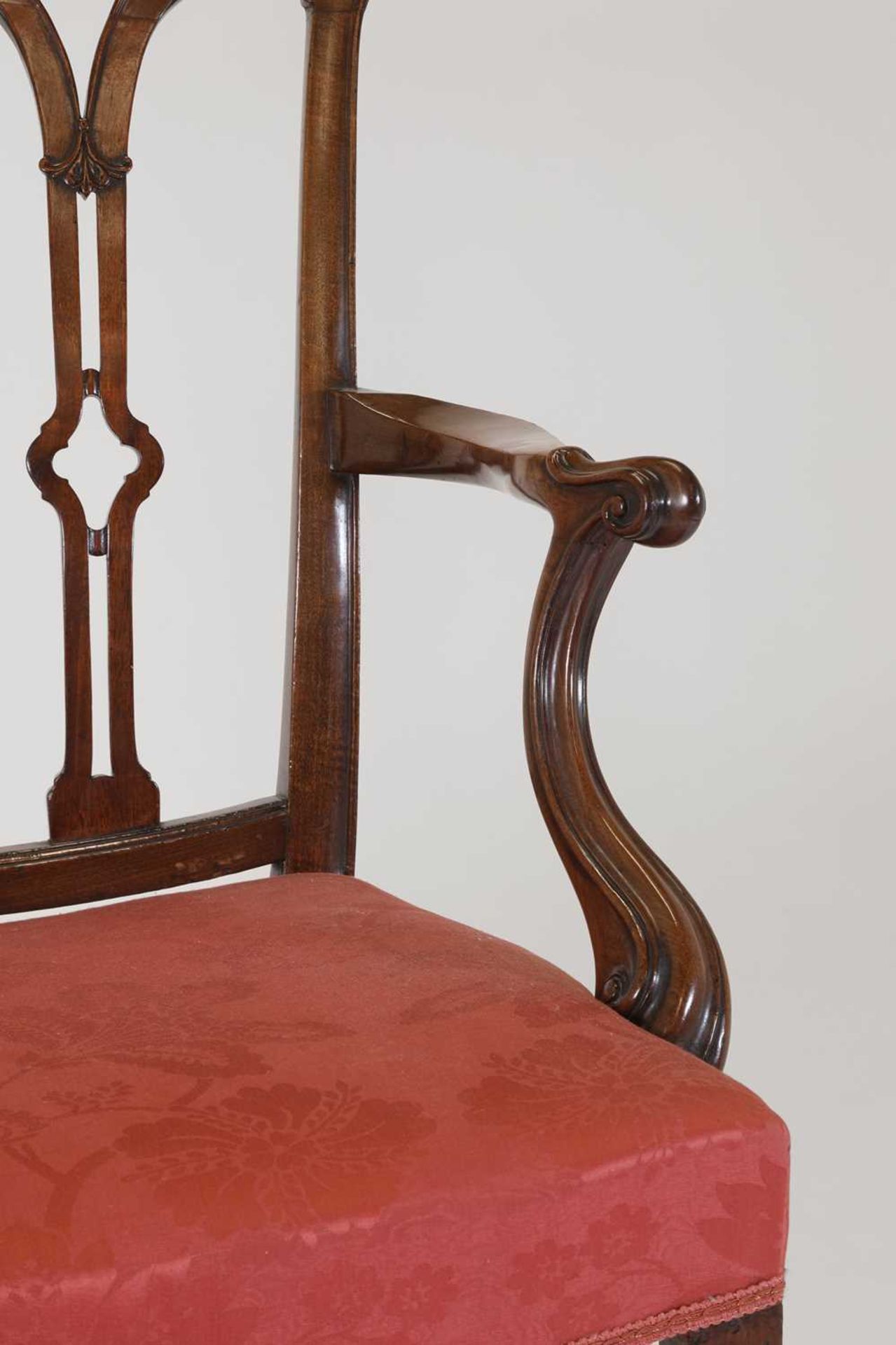 A George III mahogany armchair, - Image 5 of 41