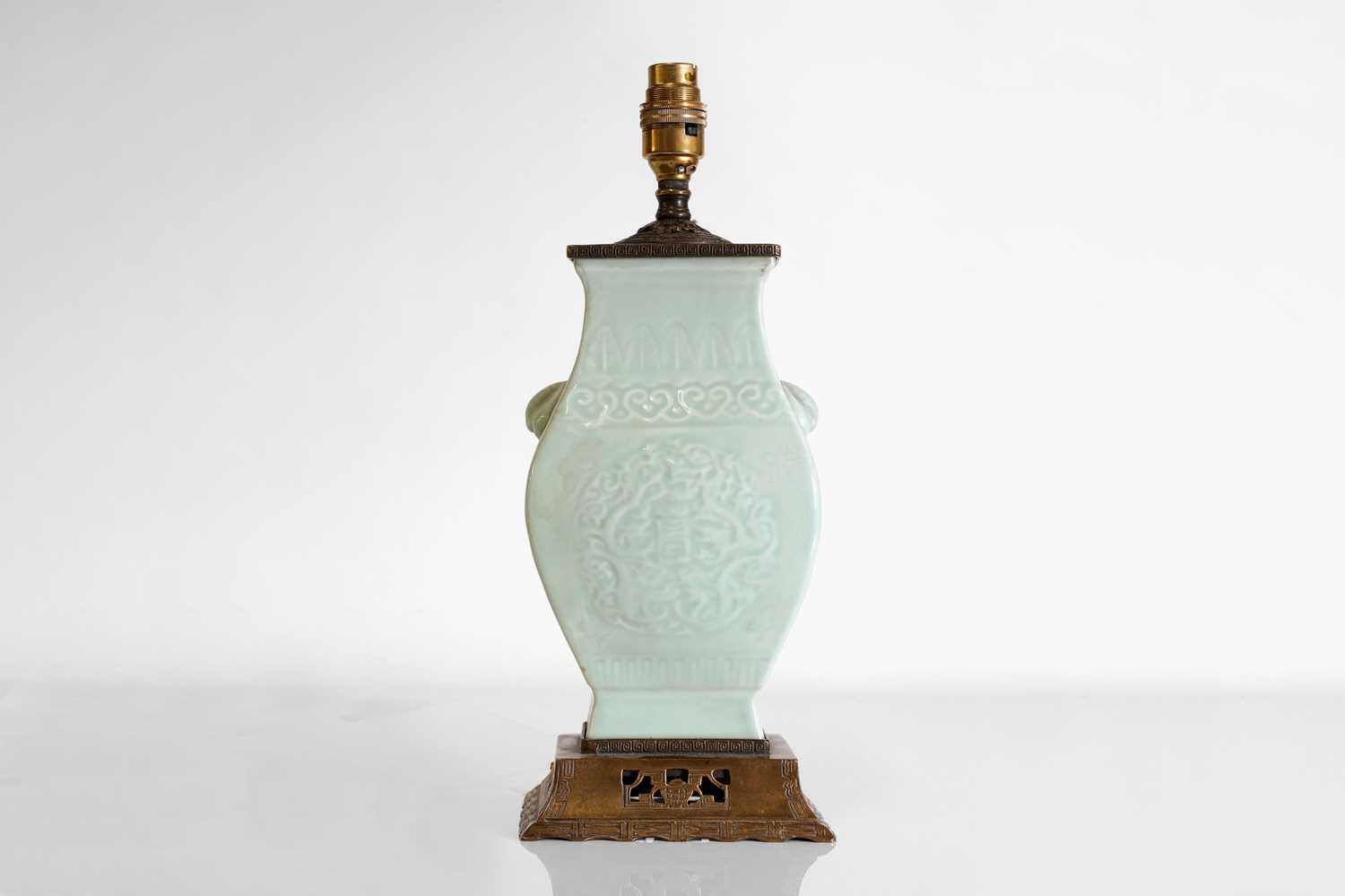 A Chinese celadon vase,