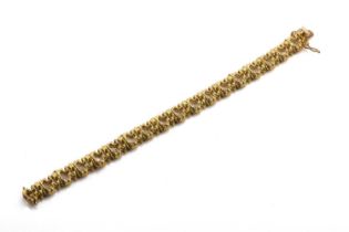 A modern 18ct gold link bracelet, by Ben Rosenfield,