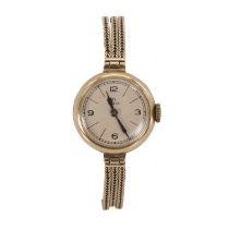 A ladies' 9ct gold Omega mechanical bracelet watch,
