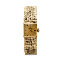 A 9ct gold ladies' Omega mechanical bracelet watch,