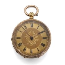 An 18ct gold open face pocket watch,