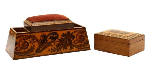 A Tunbridge Ware sewing box