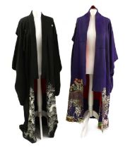 Two silk kimonos,