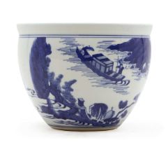 A Chinese blue and white censer,