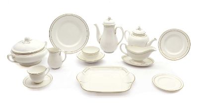 A Royal Worcester porcelain dinner service,