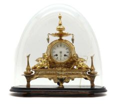 A French ormolu mantel clock,