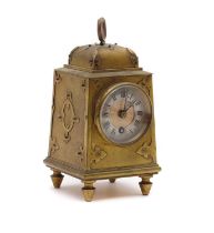 A French gilt bronze timepiece,