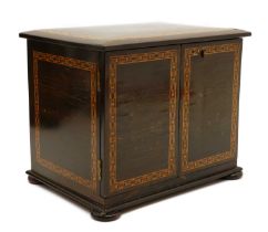 A Tunbridge Ware table cabinet,