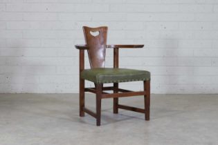 An Arts and Crafts 'Abingwood' oak armchair,