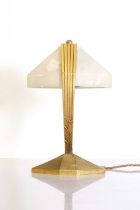 An Art Deco table lamp,