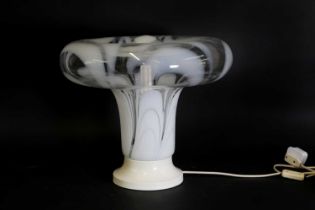 An Italian glass table lamp,