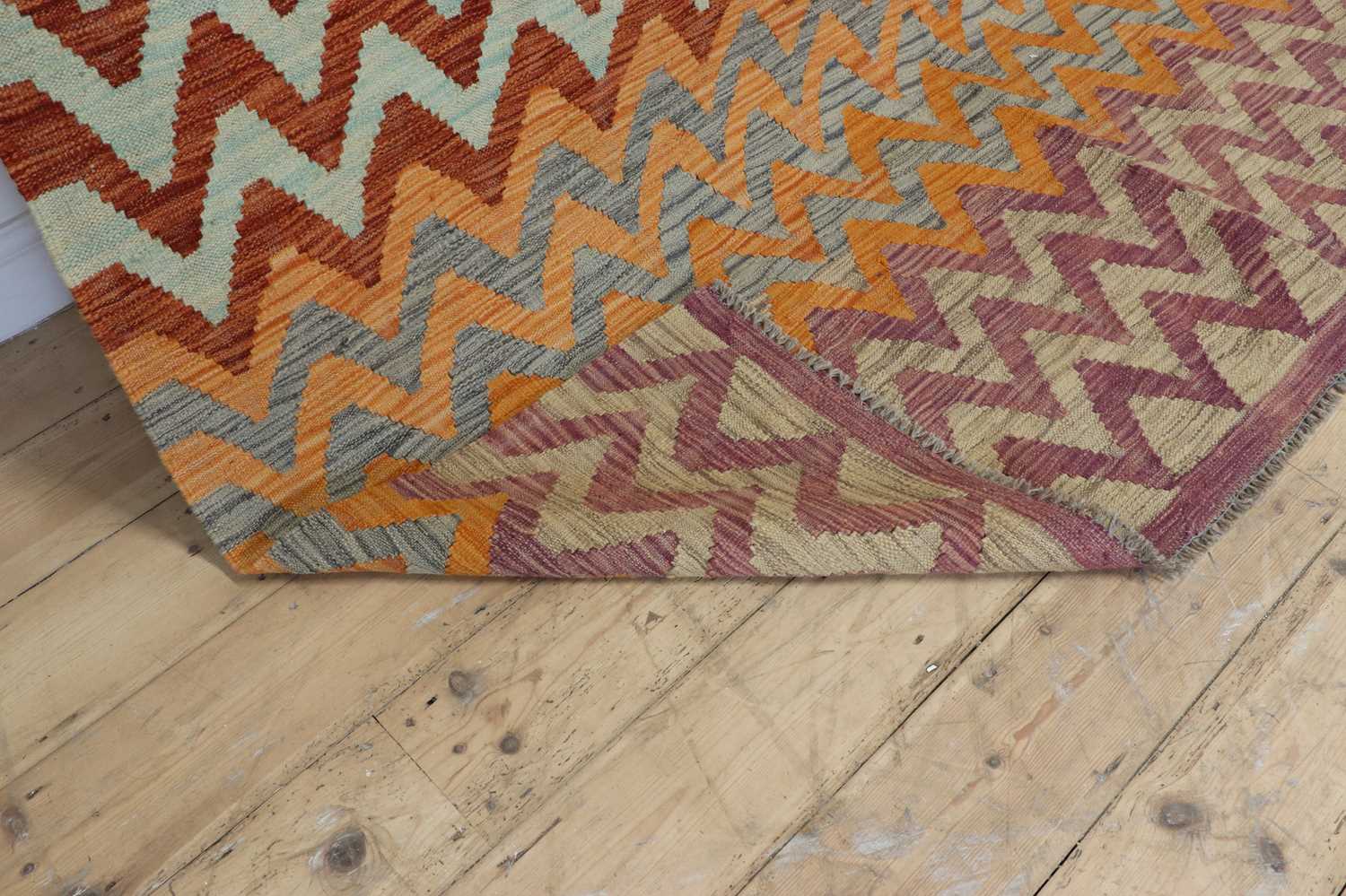 A Missoni-inspired flat-weave kelim rug, - Image 2 of 4