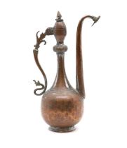 An Islamic copper ewer