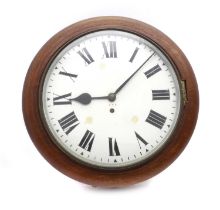 A mahogany GPO wall clock,