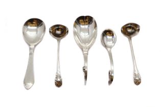 A collection of Georg Jenson silver flatware