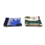 Two silk scarves