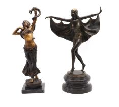Two bronze figures