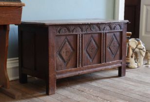 An oak coffer