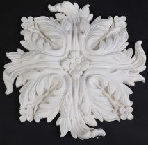 A group of six plaster ceiling roses
