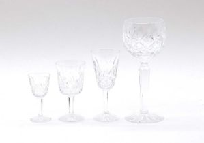 A Waterford 'Lismore' crystal glass service