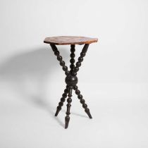 An ebonised Victorian 'gypsy' table,