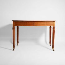 A George IV walnut side table,