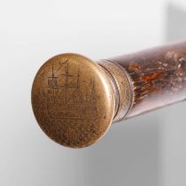 Naval interest: a 'shipwreck' walking stick,