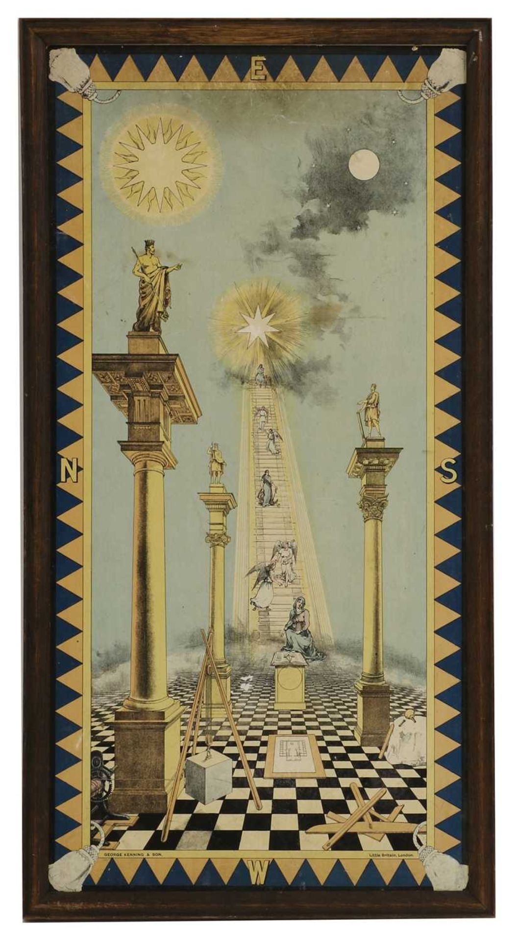 A set of three Masonic tracing boards, - Image 4 of 7