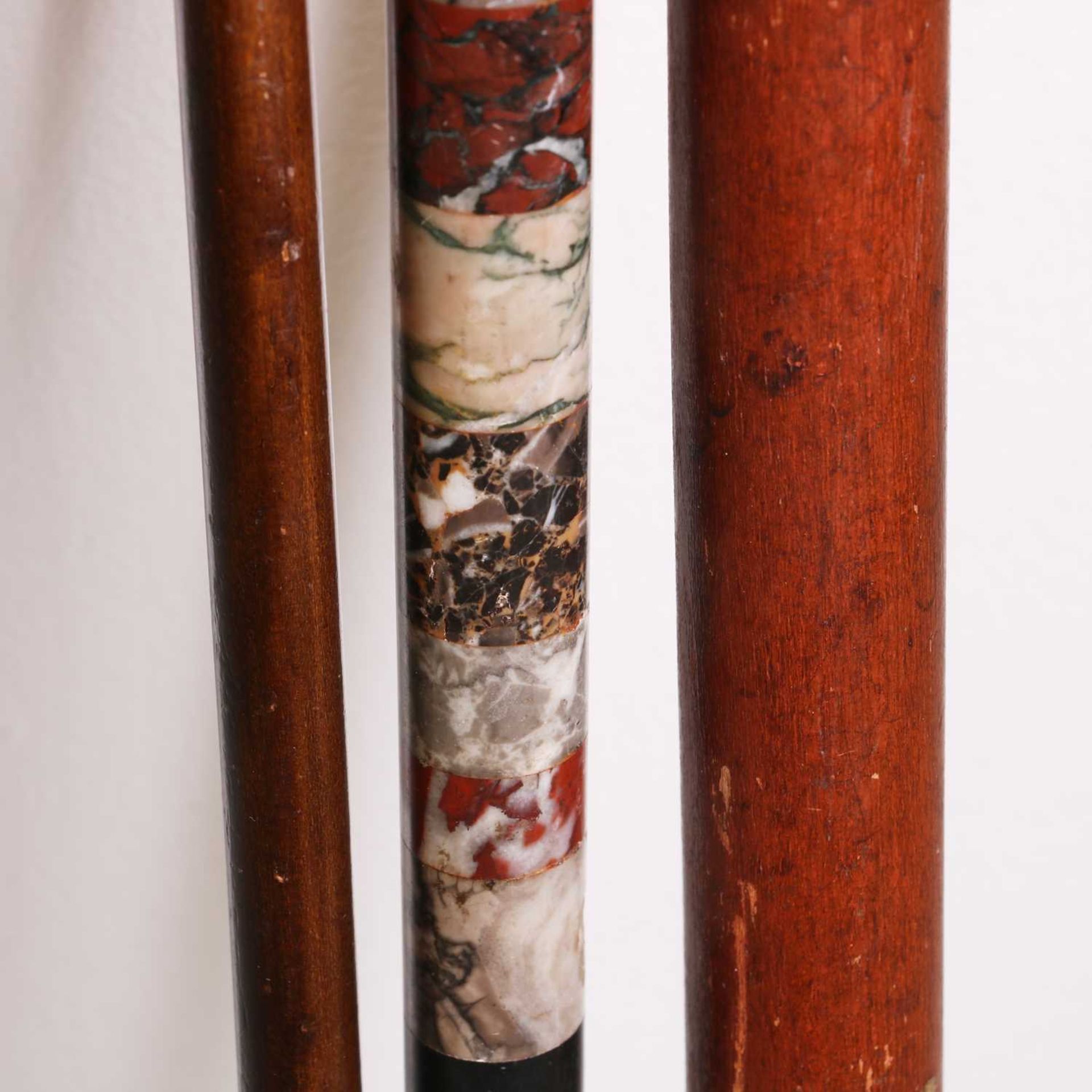 A Victorian specimen marble walking stick, - Image 3 of 8