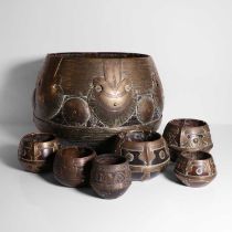 A group of seven rice measures or Kunke,