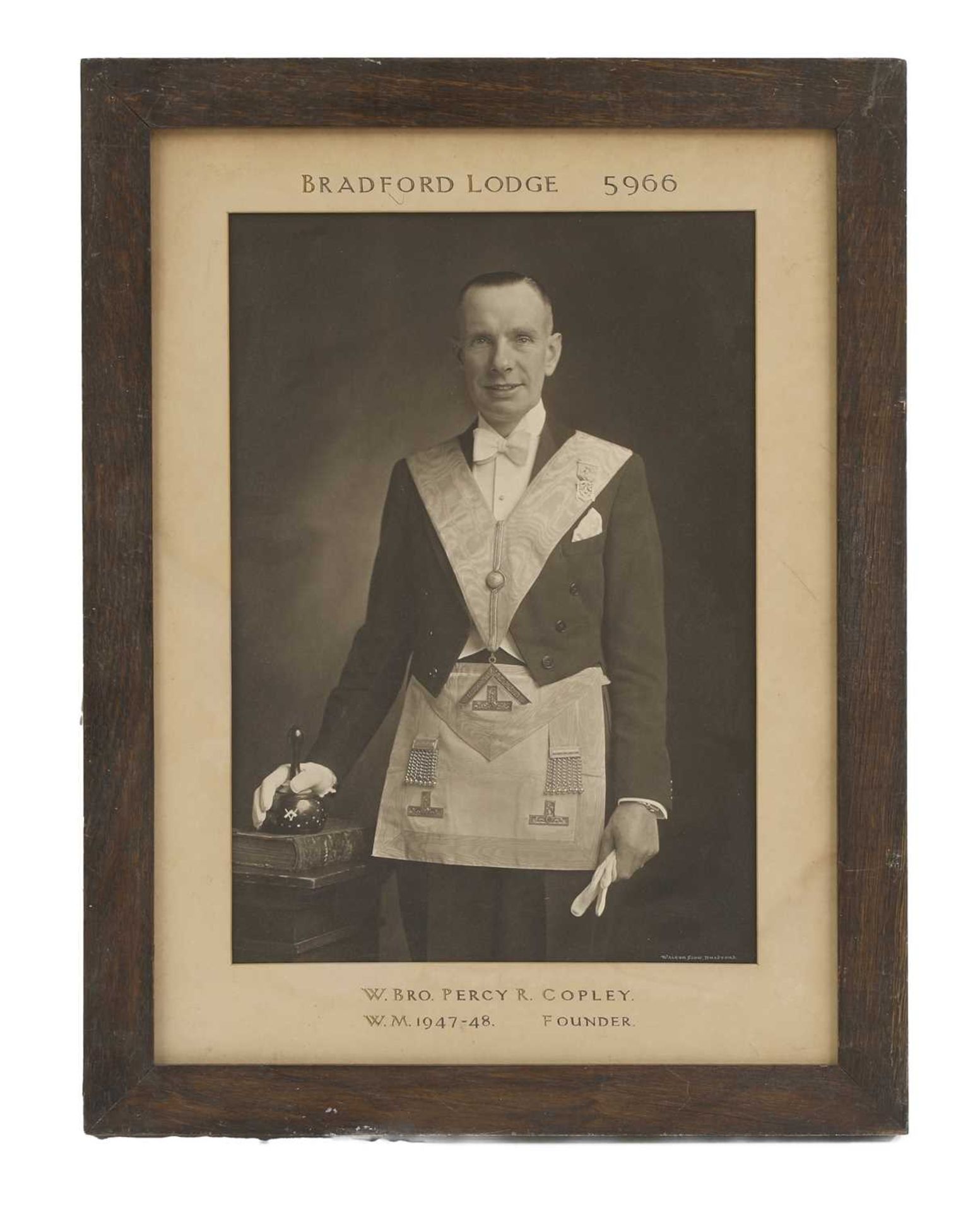 A group of Masonic portrait photographs, - Image 6 of 19