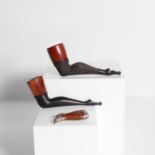Two tobacco pipes,
