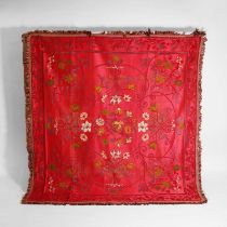A woven silk textile,