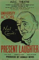 A 'Present Laughter' theatre poster,