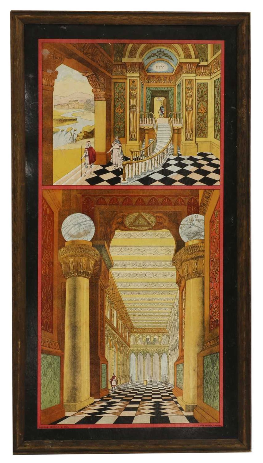 A set of three Masonic tracing boards, - Image 6 of 7