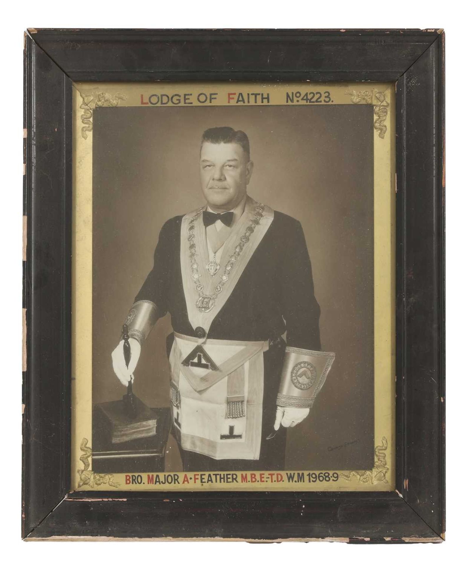 A group of Masonic portrait photographs, - Image 15 of 19