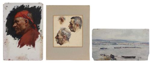 Three oil sketches