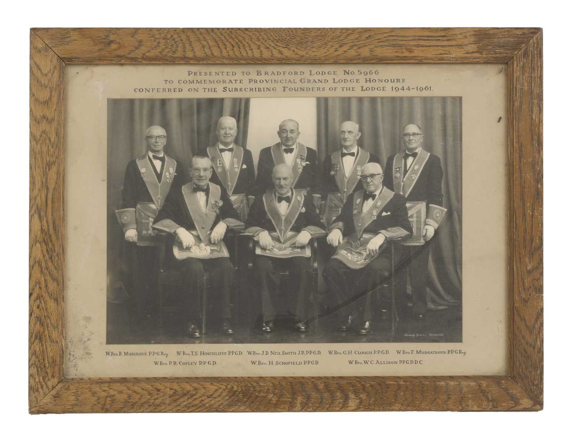 A group of Masonic portrait photographs, - Image 18 of 19