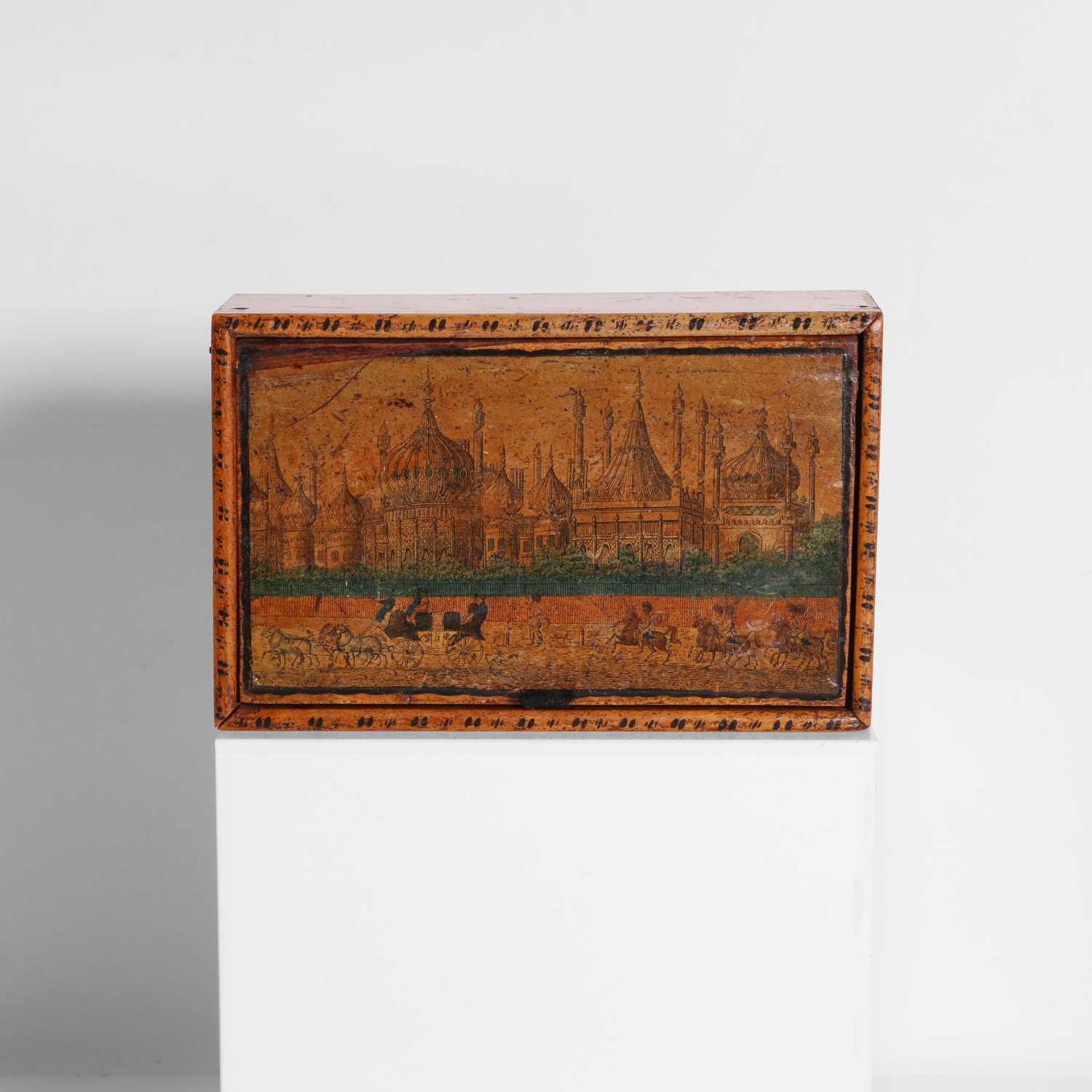 A sycamore Brighton Pavilion box, - Image 2 of 6