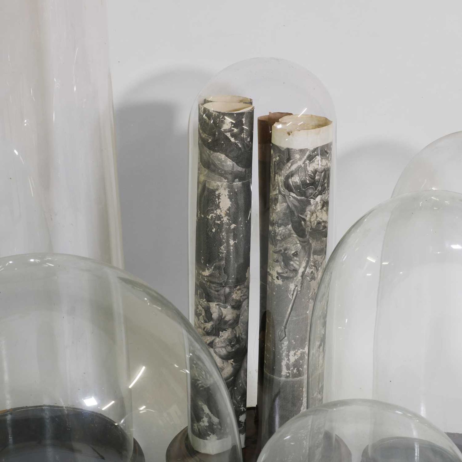 A group of ten Victorian glass domes, - Image 4 of 6