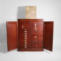 A Victorian mahogany collector's cabinet,