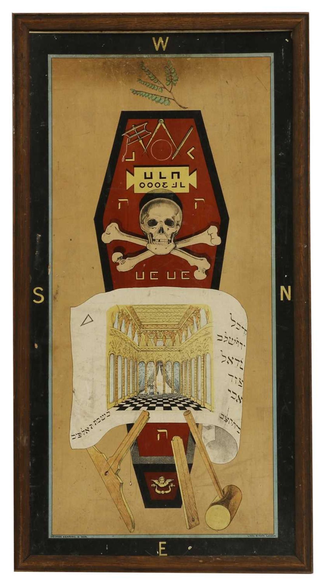 A set of three Masonic tracing boards, - Image 2 of 7