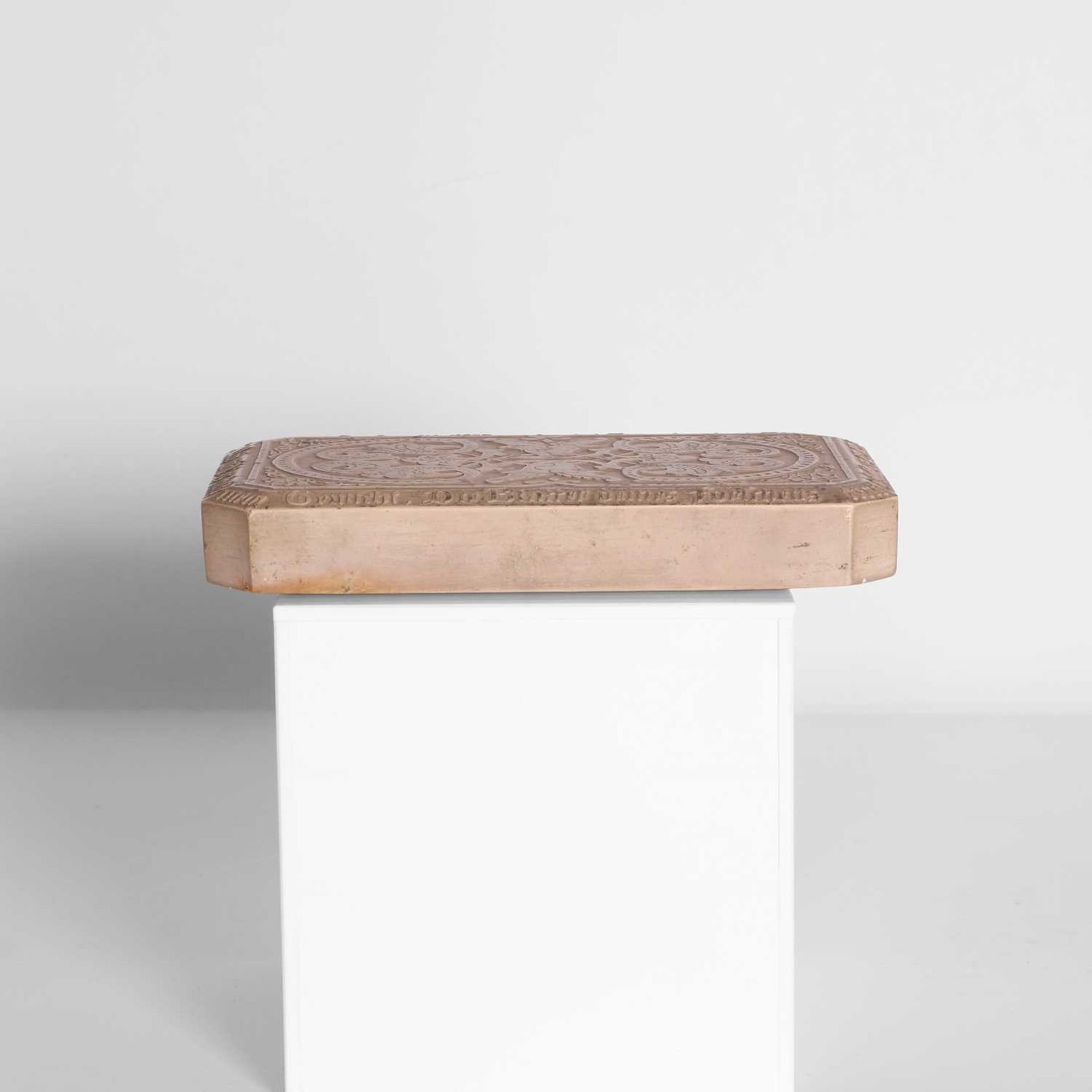 A limestone desk weight, - Image 3 of 4